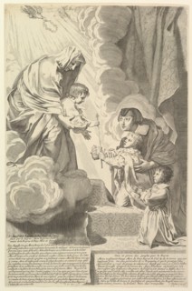 Anne of Austria with the Young Louis XIV and Monsieur before the Virgin and Child