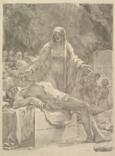 Lamentation, 1683. Creator: Claude Mellan.