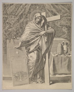 Personification of Faith, 1642. Creator: Claude Mellan.
