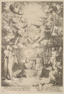 Baptism of Christ, ca. 1600. Creators: Cornelis Cornelisz van Haarlem, Jan Muller.