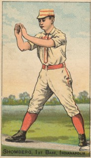 Shomberg, 1st Base, Indianapolis, from the Gold Coin series