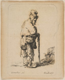 Beggar Leaning on a Stick.n.d. Creator: David Deuchar.