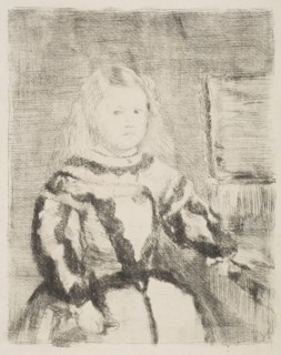 The Infanta Margarita, after Velázquez, 1862-64. Creator: Edgar Degas.