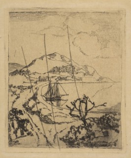 Greek Landscape, 1856. Creator: Edgar Degas.