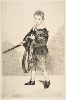 Boy with a Sword, Turned Left, 1862. Creator: Edouard Manet.
