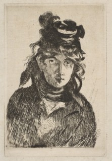 Berthe Morisot, 1872. Creator: Edouard Manet.