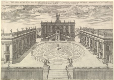 Speculum Romanae Magnificentiae: View of the Roman Capitol, 1569. Creator: Etienne Duperac.