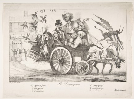 The Board of Censors Moves Out, 1822. Creator: Eugene Delacroix.