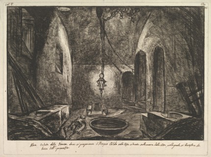 View of Pompeii (Altra veduta della Stanza dove si preparava il Bogno Caldo . . . ).n.d. Creator: Francesco Piranesi.