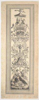Kiosk Chinois, from Premier cayer de panneaux, frises et sujets arabesques, 1788. Creator: Francois Marie Isidore Queverdo.