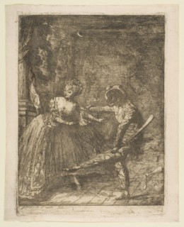 Le Theatre Italien. Creator: Gabriel de Saint-Aubin.