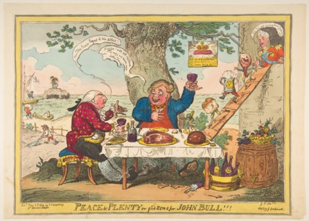 Peace and Plenty or Good News for John Bull!!!, May 25, 1814. Creator: George Cruikshank.