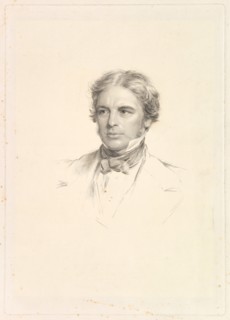 Portrait of Michael Faraday, 1852. Creator: William Holl.