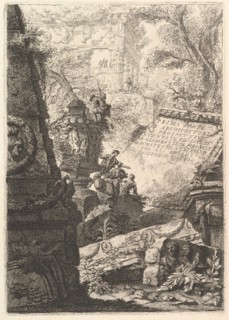 Frontispiece: Prima Parte di Architetture,e Prospettive, Rome, ca. 1750. Creator: Giovanni Battista Piranesi.