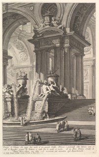 Group of columns which support two arches of a great courtyard . . .
