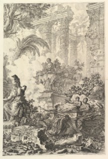 Frontispiece, with Statue of Minerva, ca. 1748. Creator: Giovanni Battista Piranesi.