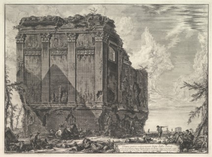 The so-called Temple of Salus, on the road to Albano