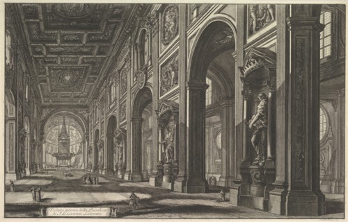 S. Giovanni in Laterano. Interior, ca. 1768. Creator: Giovanni Battista Piranesi.