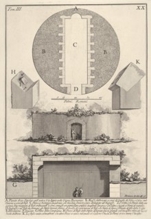 Plan of a tomb on the Appian Way in Vigna Buonamici