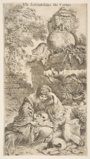 Melencholia, ca. 1645-1646. Creator: Giovanni Benedetto Castiglione.