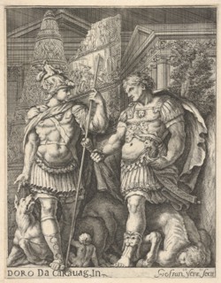 Two Roman Soldiers, 17th century. Creator: Giovanni Francesco Venturini.