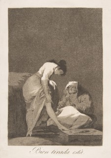 Plate 17 from 'Los Caprichos': It is nicely stretched