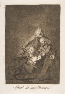 Plate 21 from ' Los Caprichos': How they pluck her!