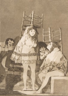 Plate 26 from ' Los Caprichos':They've already got a seat