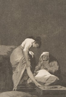 Plate 17 from 'Los Caprichos': It is nicely stretched