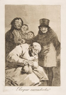 Plate 30 from 'Los Caprichos': Why hide them?