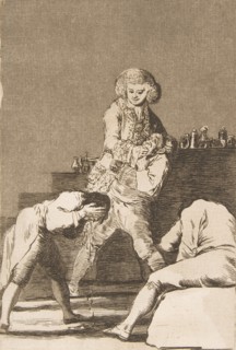 Plate 33 from 'Los Caprichos':To the Count Palatine