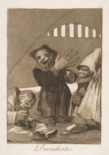 Plate 49 from 'Los Caprichos': Hobgoblins