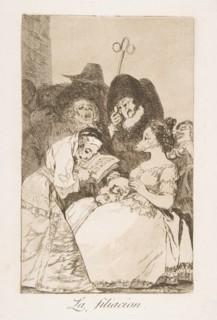 Plate 57 from 'Los Caprichos':The filiation