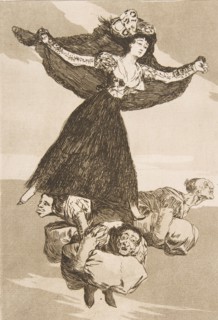 Plate 61 from 'Los Caprichos': They have flown