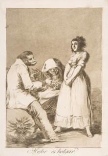 Plate 73 from 'Los Caprichos': It is better to be lazy