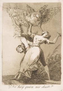 Plate 75 from 'Los Caprichos': Is there no one to untie us?