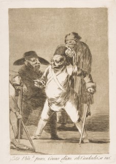 Plate 76 from 'Los Caprichos':You understand?... well, as I say... eh! Look out! otherwise..., 1799. Creator: Francisco Goya.