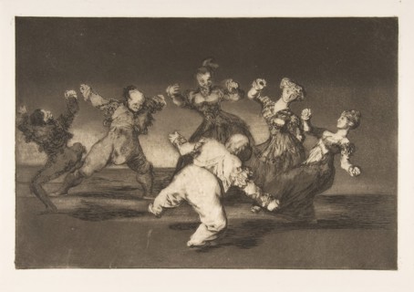 Plate 12 from the 'Disparates': If Marion will dance, then she has..., ca. 1816-23