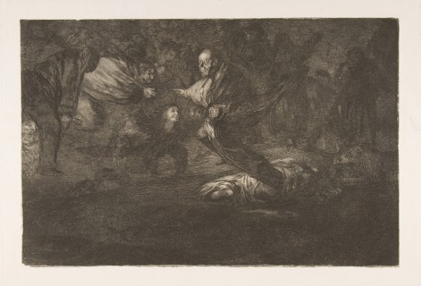 Plate 18 from the 'Disparates':Birds of a feather flock together, ca. 1816-23