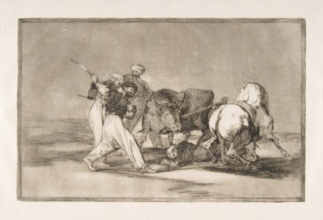 Plate 3 of the 'Tauromaquia':The Moors settled in Spain, giving up the superstitions of th..., 1816. Creator: Francisco Goya.
