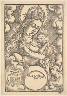 Madonna Lactans, from Enchiridon poeticum, 1515. Creator: Hans Baldung.