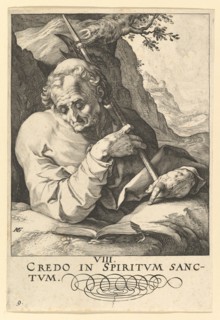 St. Matthew, from Christ, the Apostles and St. Paul with the Creed, ca. 1589. Creator: Hendrik Goltzius.