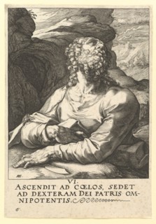 St. Bartholomew, from Christ, the Apostles and St. Paul with the Creed, ca. 1589. Creator: Hendrik Goltzius.