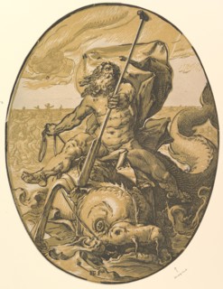 Oceanus, ca. 1589-90. Creator: Hendrik Goltzius.