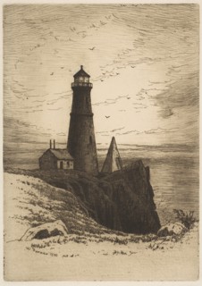 Lighthouse, 1880. Creator: Henry Farrer.