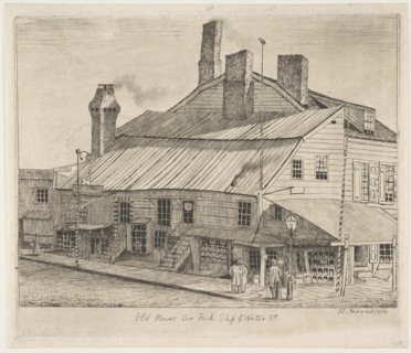 Old House, Corner of Peck Slip and Water Street