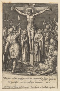 Christ Crucified, before 1619. Creator: Hieronymous Wierix.