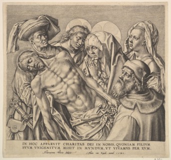 Bearing the Body of Christ, 1586. Creator: Hieronymous Wierix.