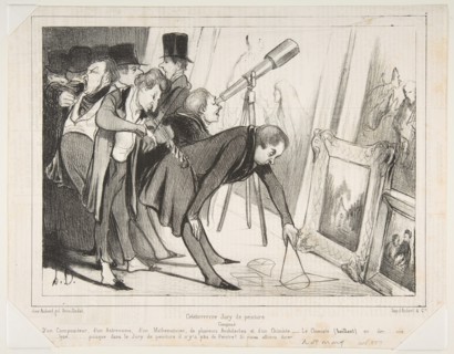 Celebrrrre Jury de Peinture..., published in Le Charivari, March 16, 1840, March 16, 1840. Creator: Honore Daumier.