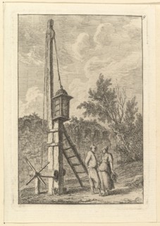 Le Poteau.n.d. Creator: Hubert Robert.